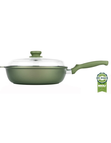 RISOLI` Dr. GREEN duboka  tava sa staklenim poklopcem, 28 cm, nije za INDUKCIJU