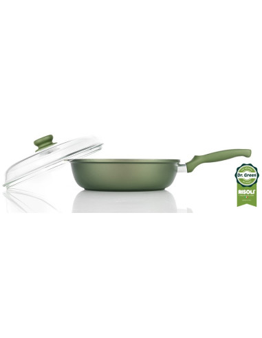 RISOLI` Dr. GREEN duboka  tava sa staklenim poklopcem, 28 cm, nije za INDUKCIJU