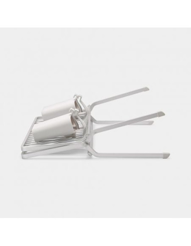 BRABANTIA 139444 sklopivi stalak za sušenje posuđa, svijetlo sivi
