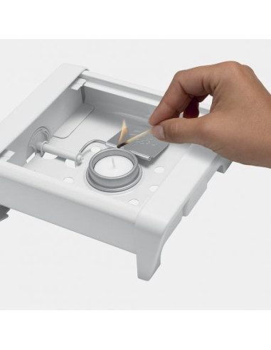 BRABANTIA 477041 grijač hrane, matt crni sa sivim grillom