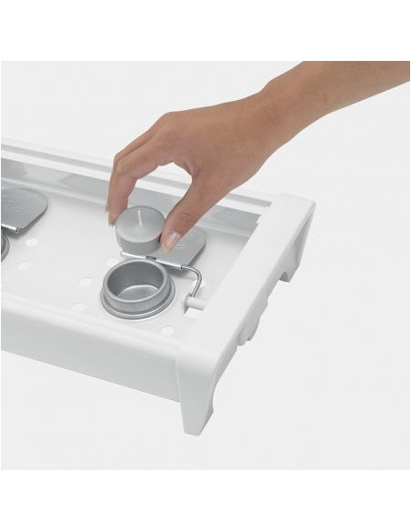 BRABANTIA 477164 grijač hrane, bijeli sa sivim grillom BRABANTIA 477164 grijač hrane, bijeli sa sivim grillom