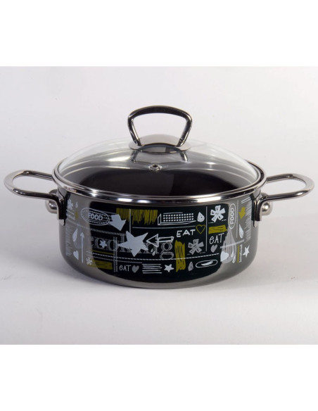 METALAC METLINE LIGHT lonac plitki emajlirani 24 cm, kapacitet 4,75 litara METALAC METLINE LIGHT lonac plitki emajlirani 24 cm, kapacitet 4,75 litara