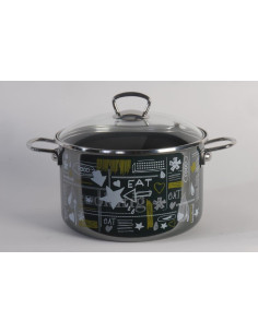 METALAC METLINE LIGHT lonac duboki emajlirani 24 cm, kapacitet 6,75 litara