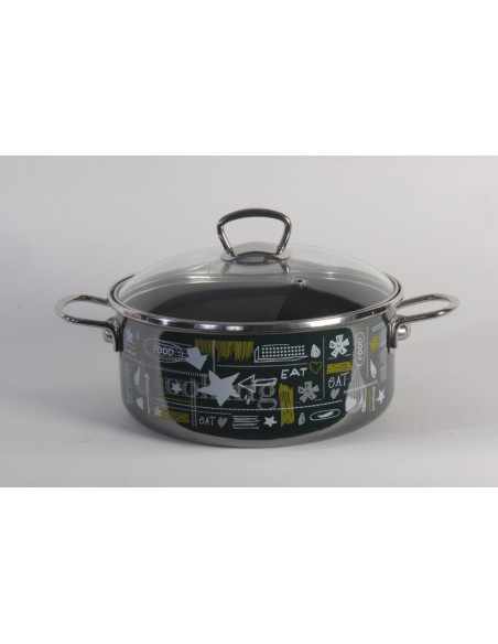 METALAC METLINE LIGHT lonac plitki emajlirani 24 cm, kapacitet 4,75 litara METALAC METLINE LIGHT lonac plitki emajlirani 24 cm, kapacitet 4,75 litara