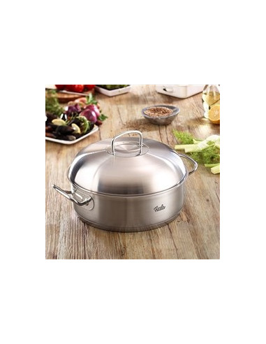 FISSLER ORIGINAL PRO-COLLECTION ( 084-373-28-001-0 ) okrugli pekač + visoki poklopac ( kondenzat plus funkcija ),  28 cm