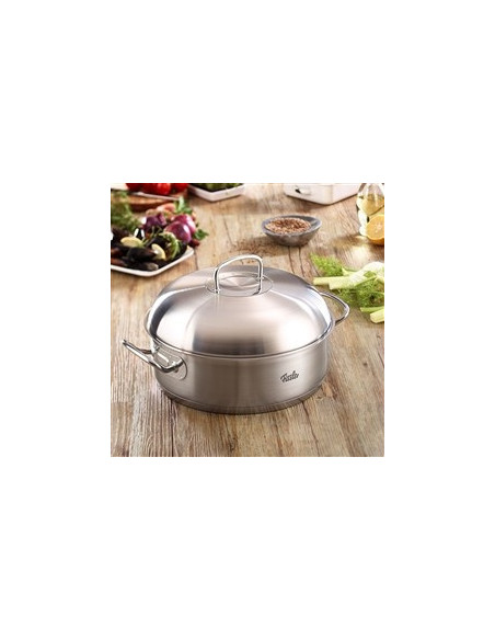FISSLER ORIGINAL PRO-COLLECTION ( 084-373-28-001-0 ) okrugli pekač + visoki poklopac ( kondenzat plus funkcija ),  28 cm