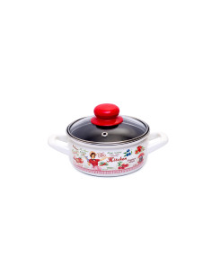 METALAC RASPJEVANA KUHARICA, plitki emajlirani lonac 1.05 litara, promjer 14 cm